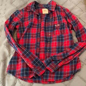 EUC Plaid Flannel from Hollister Size S